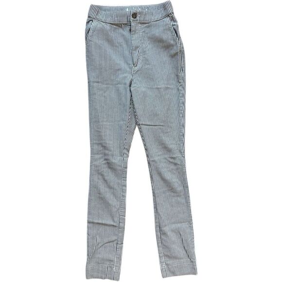 Womens Hollister Super Stretch Pinstripe Skinny Casual  Pants - Sz 24 XS - Picture 1 of 1
